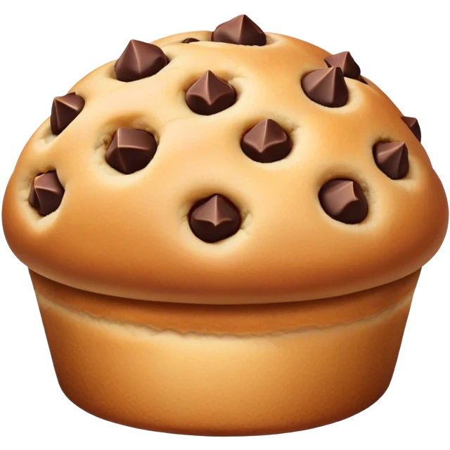 Chocolate chip bun emoji