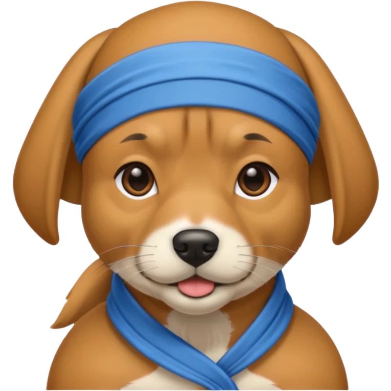 dog wearing a durag emoji