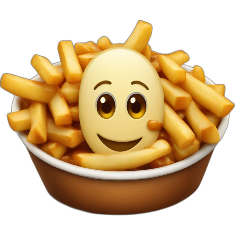 poutine happy emoji
