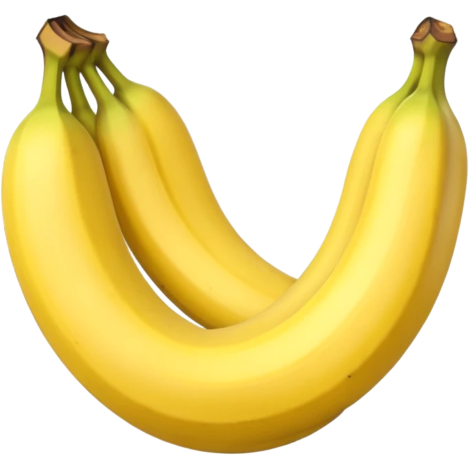 Make a banana emoji exactly like the reference image, in iOS emoji style. emoji