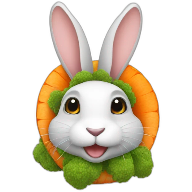Lapin avec carotte emoji