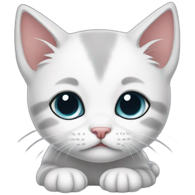 Sad kitten emoji