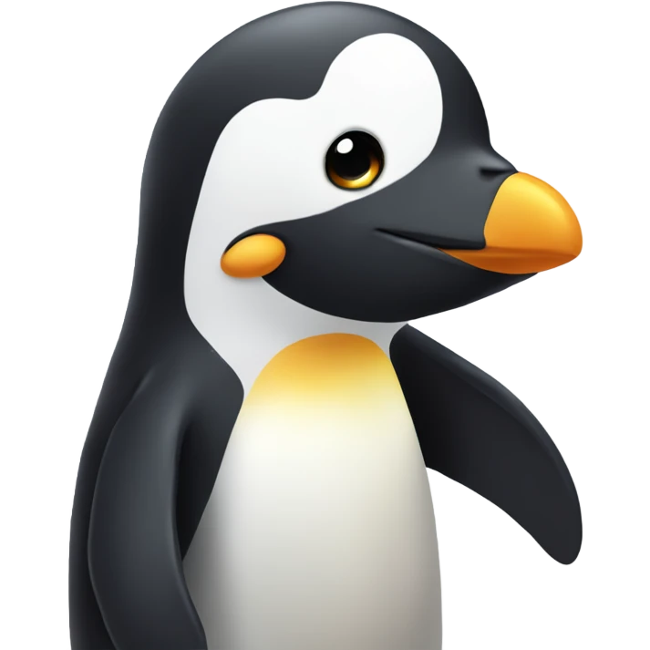 pinguin showing affection emoji