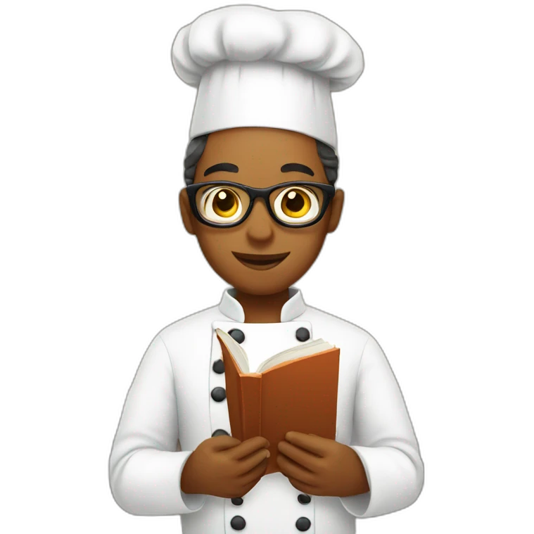 chef reading book emoji