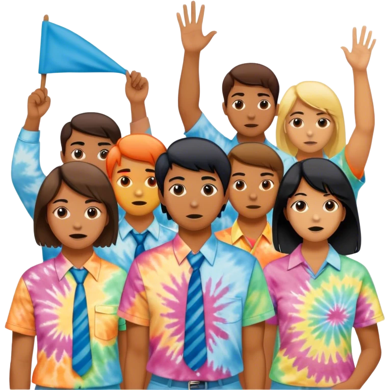 Hippies protesting in the 1960's emoji