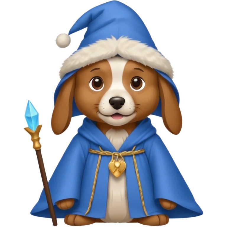 Dog wizard emoji