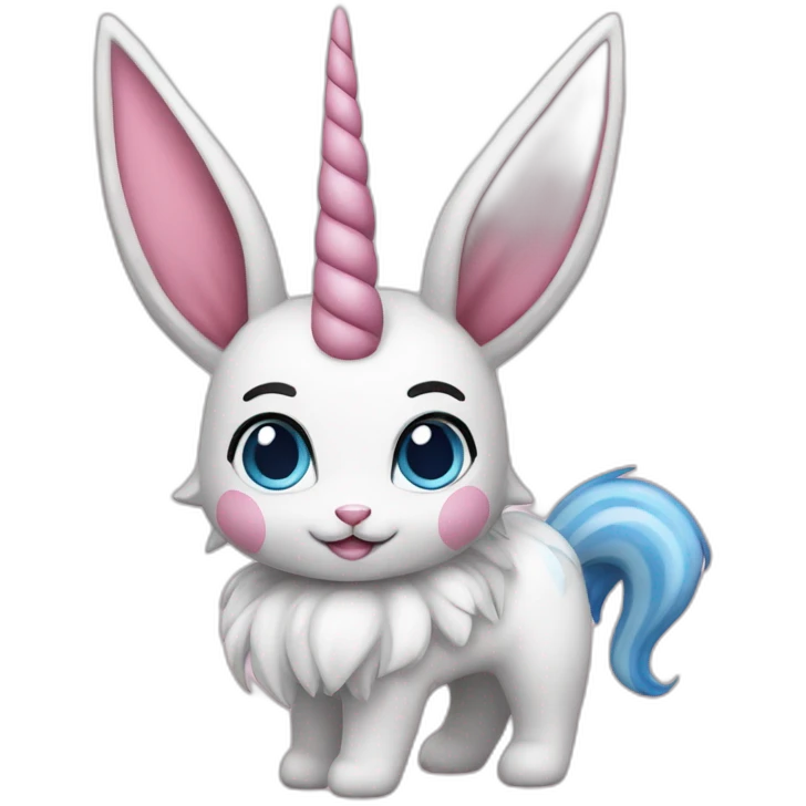 Sylveon-with-unicorn-horn emoji