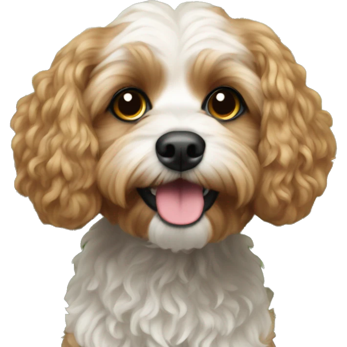 Cavapoo in the forest emoji
