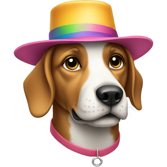 Dog with hat emoji