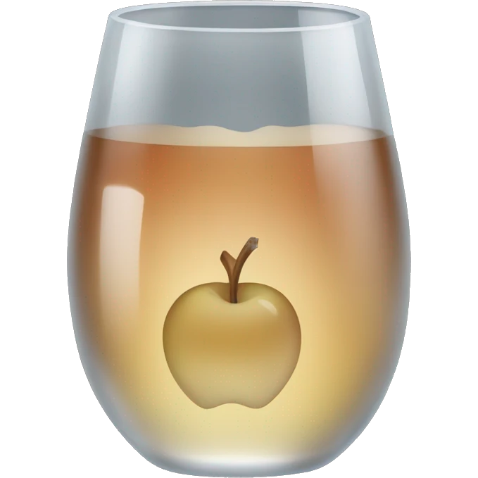 Apple cider in cold glass emoji
