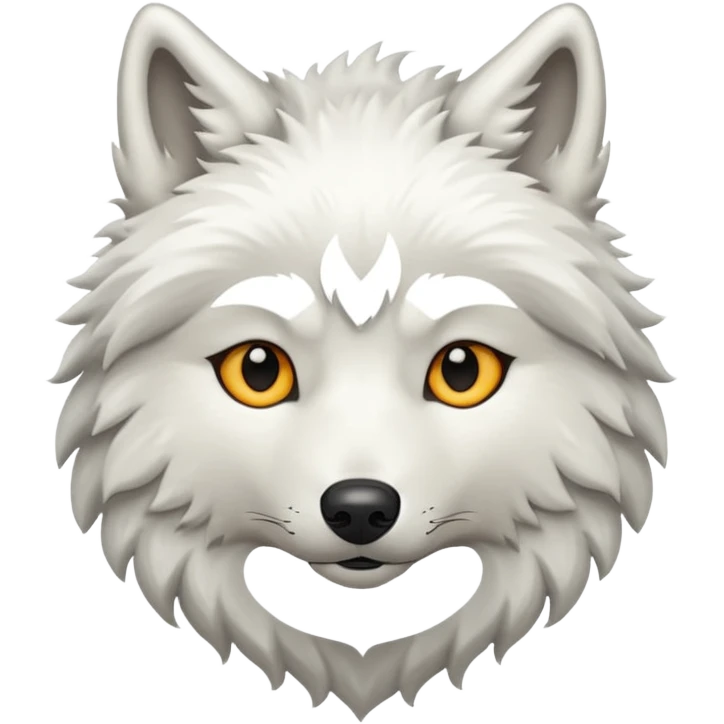 White wolf emoji emoji