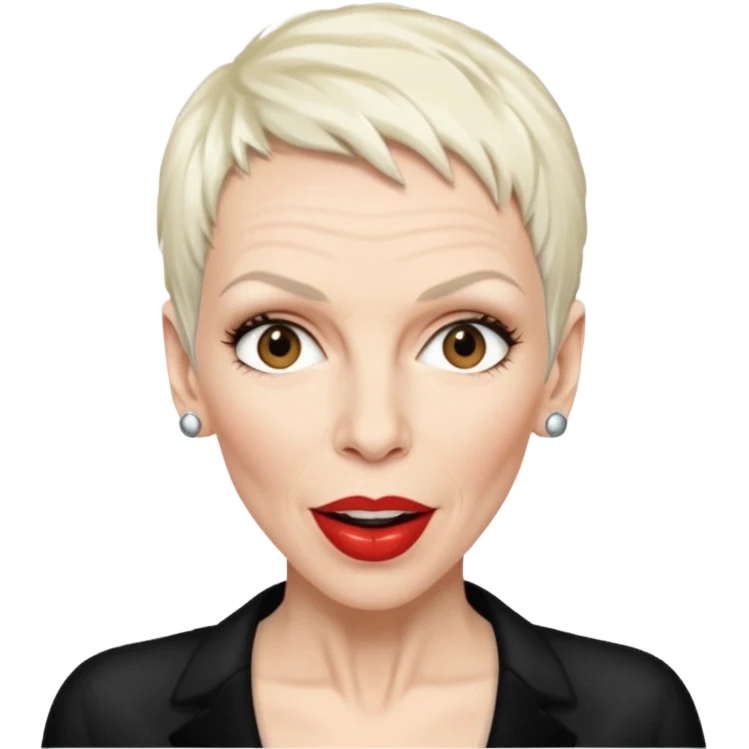 Annie Lennox no more I love yous emoji