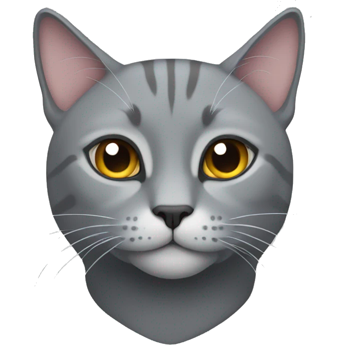 gray cat laying  emoji