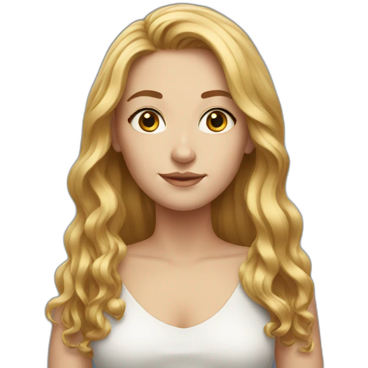 white women with ruby long hair emoji