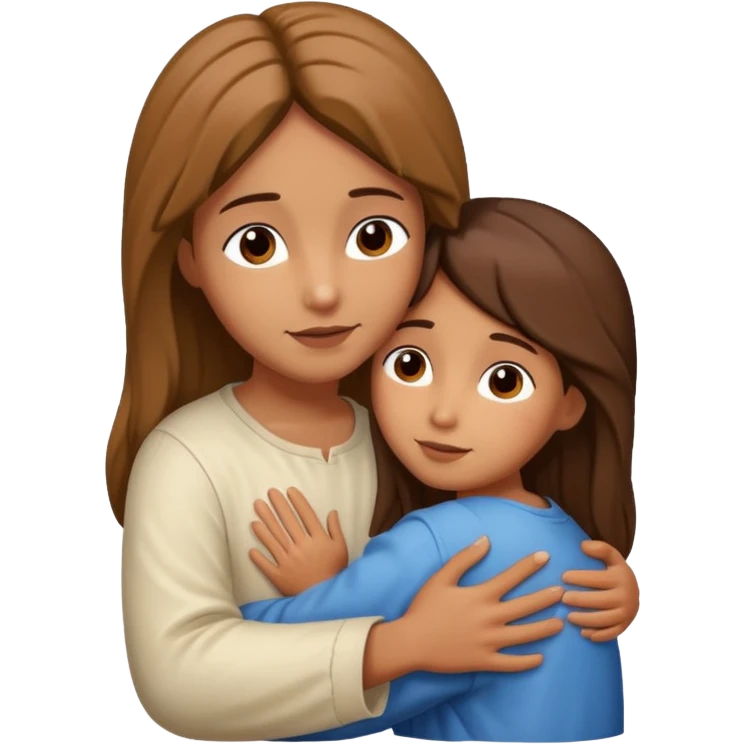 Girl hugging jesus emoji