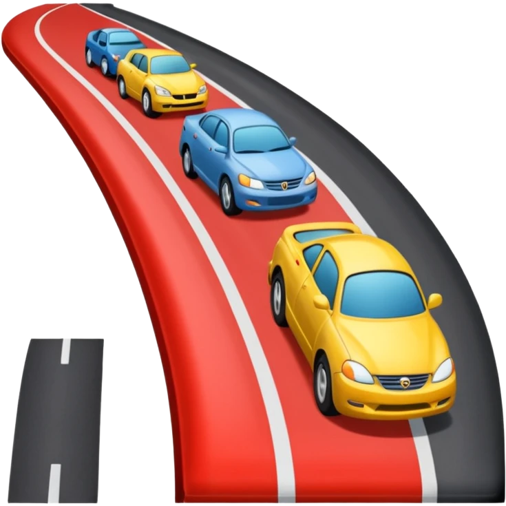 zipper merge in traffic emoji