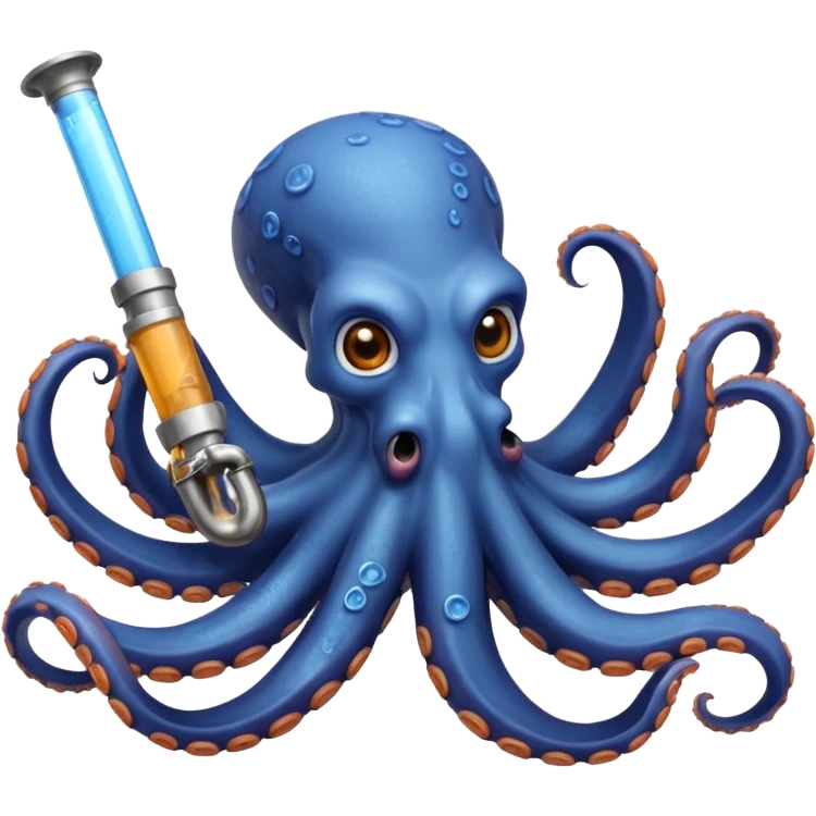 Octopus with a meth pipe  emoji