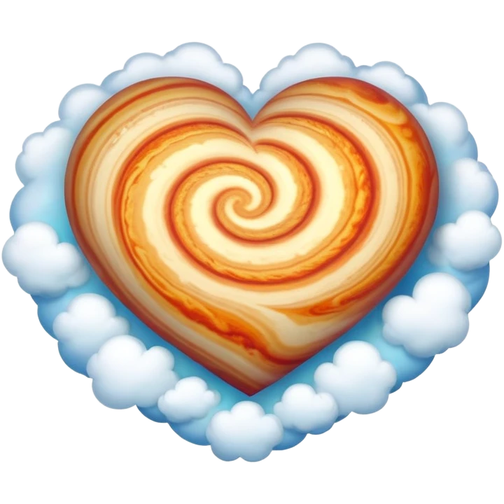 heart shape Jupiter emoji