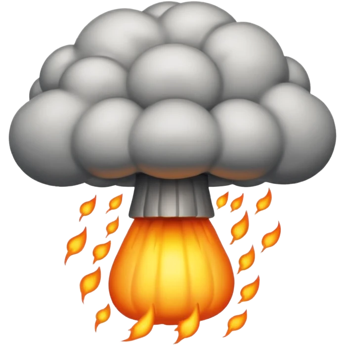 An atom bomb  emoji