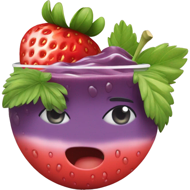 strawberry açai refresher  emoji