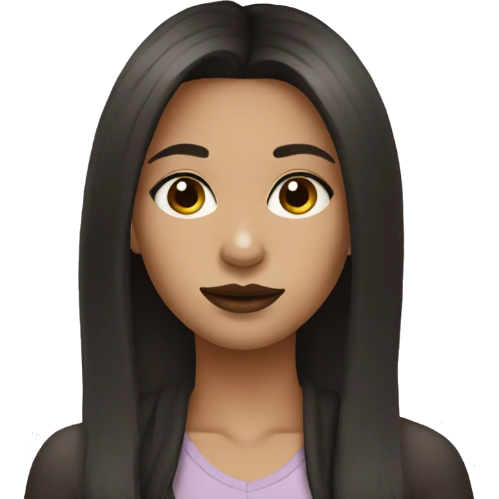 girl with dark brown hair and nose and lip rings emoji