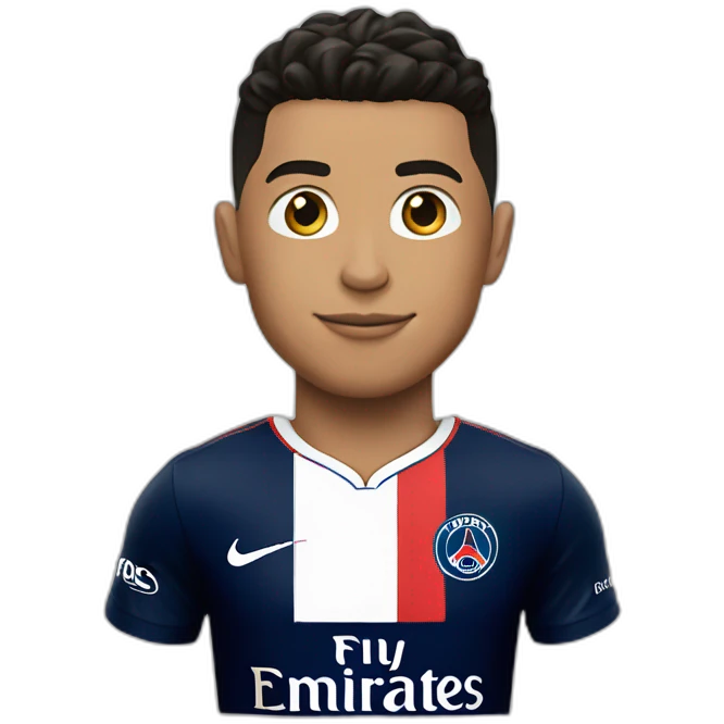 Ronaldo avec le maillot du PSG emoji