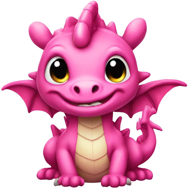 cute pink dragon  emoji