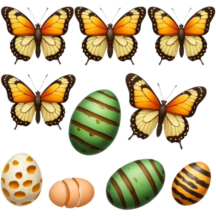 butterfly life cycle emoji