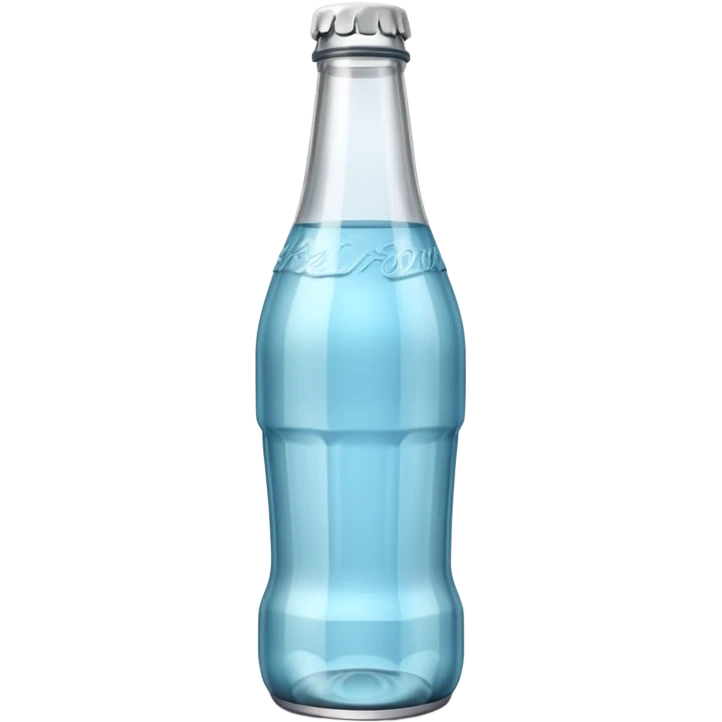 A 3D Apple-style empty soda bottle emoji emoji