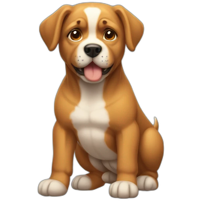 Chien muscu emoji