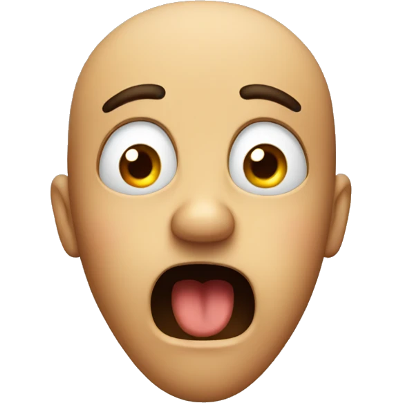 Shocked with hand over face emoji