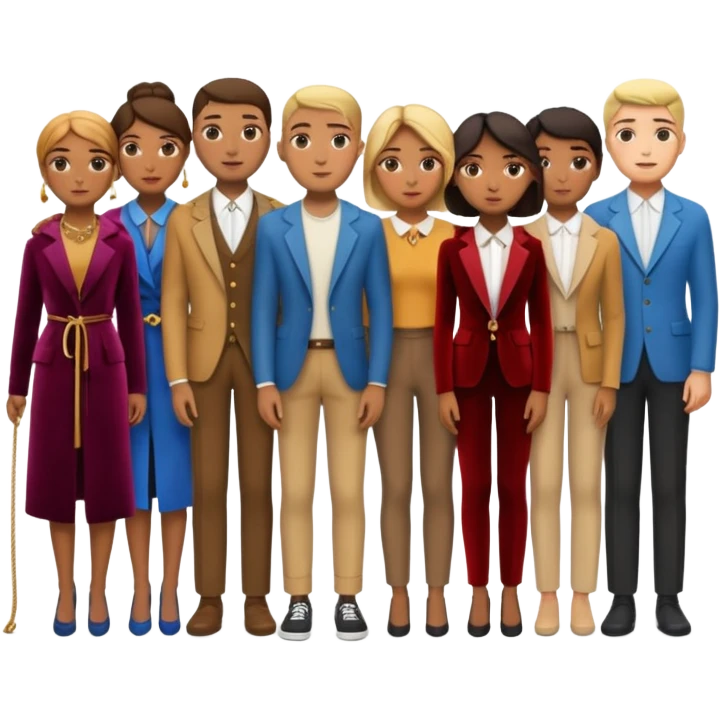 long queue behind the velvet rope emoji