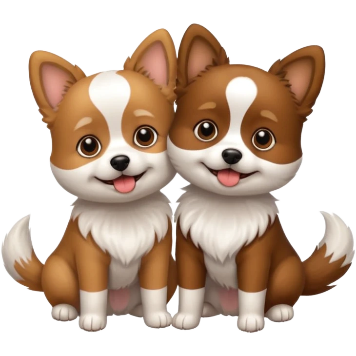 2 Small Dogs foot emoji   emoji