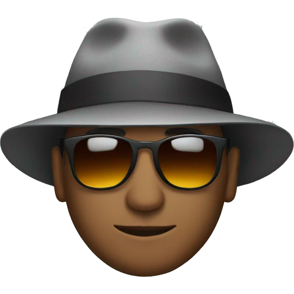 Man with hat and sunglasses  emoji