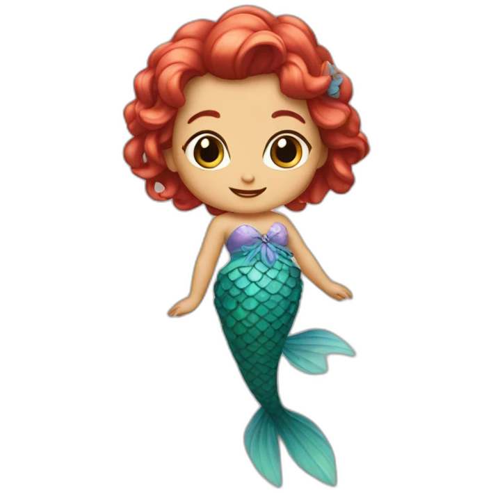 La petite sirène polochon emoji