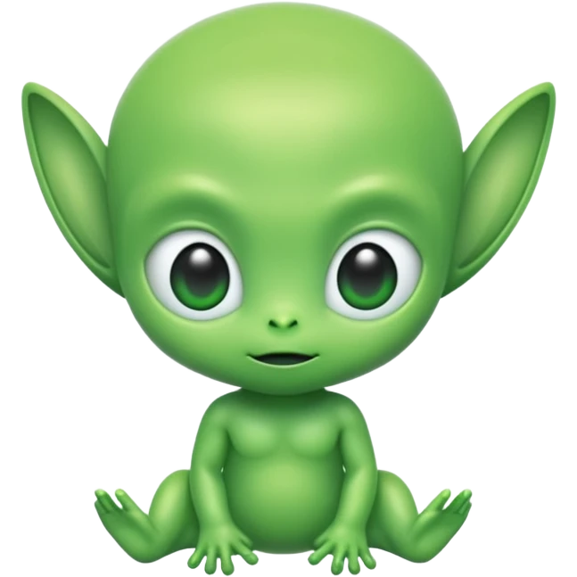baby smiski alien emoji
