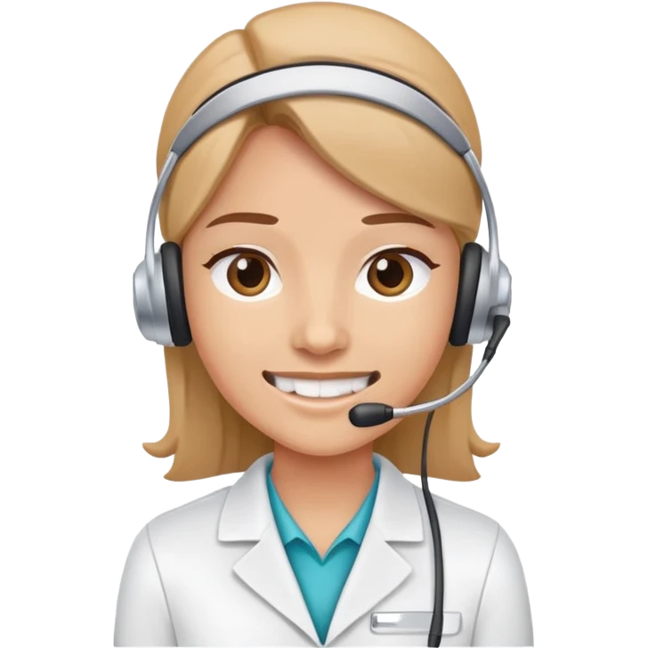 A front desk worker at an orthodontic prcatice emoji