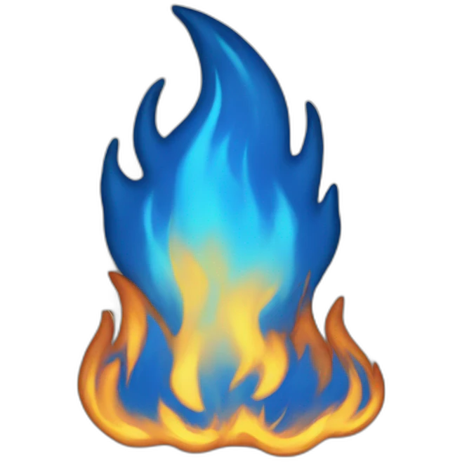 blue fire emoji