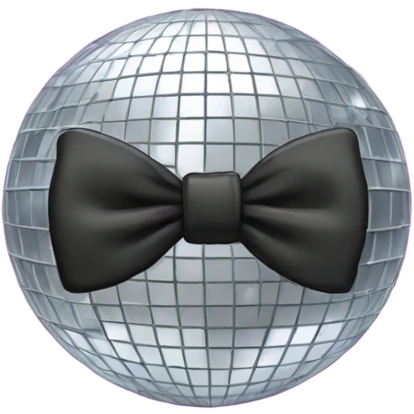 Discoball with a bow emoji