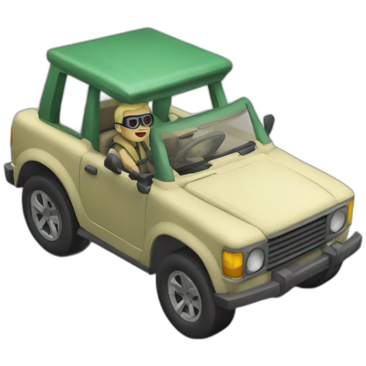 Scopes driving suburu emoji