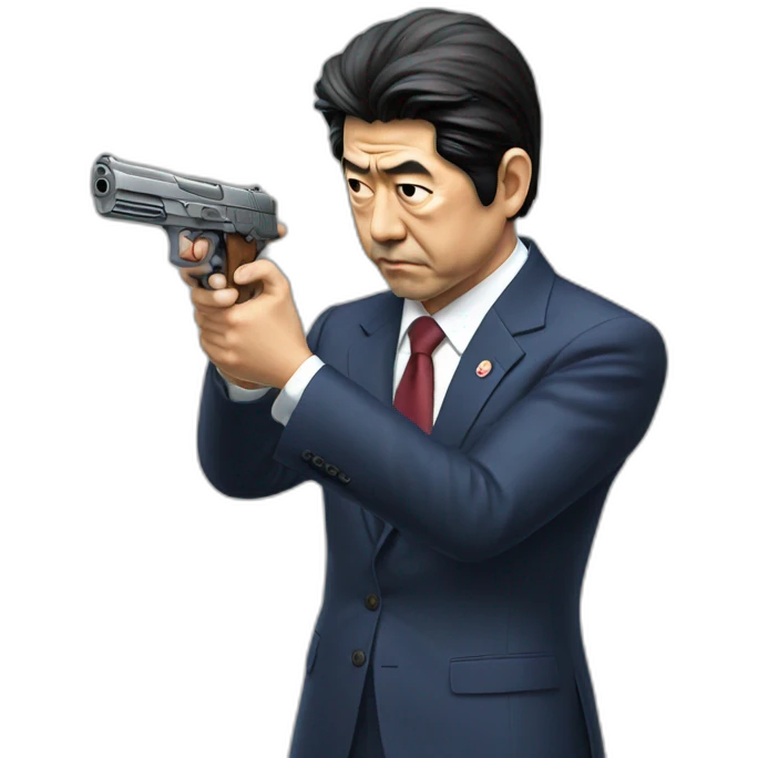 shinzo abe gun emoji