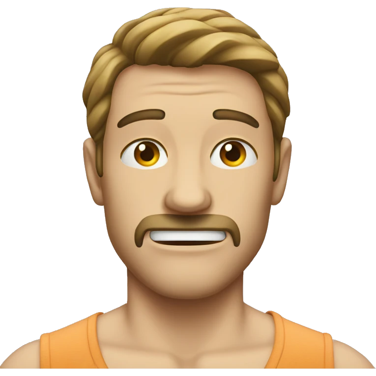 man cracking neck emoji