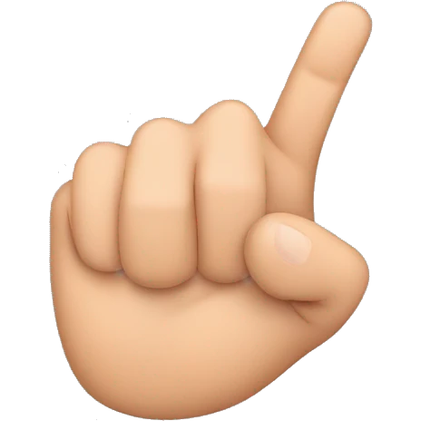 Thumb & pointer touching emoji