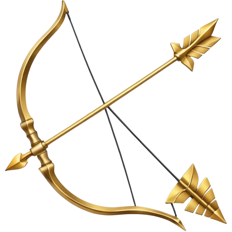 golden bow and arrow emoji
