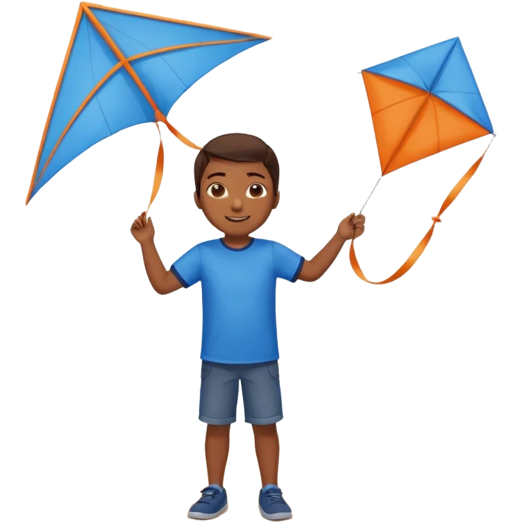 child with kite,Kite Flyers, big kite. emoji