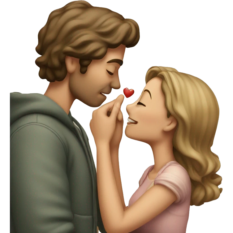 Man kissing hand of his lady love emoji