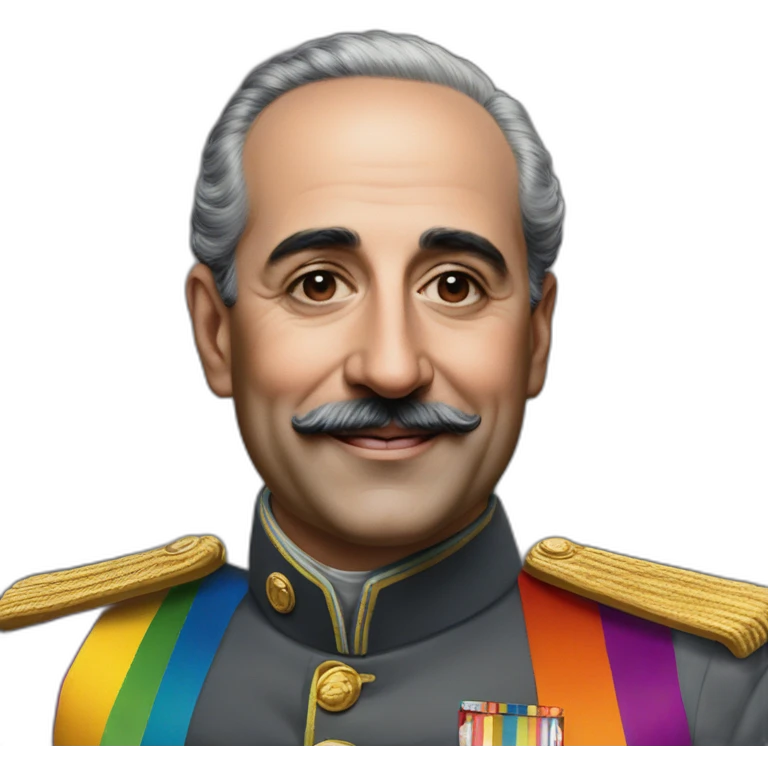 Hyperrealist francisco franco lgtbi rainbow emoji