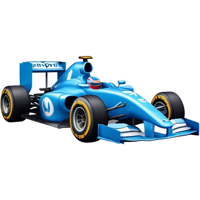 blue f1 car emoji