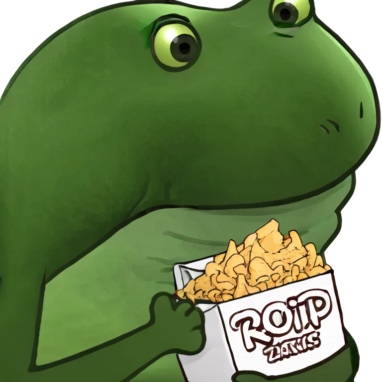 Rosie eating  emoji