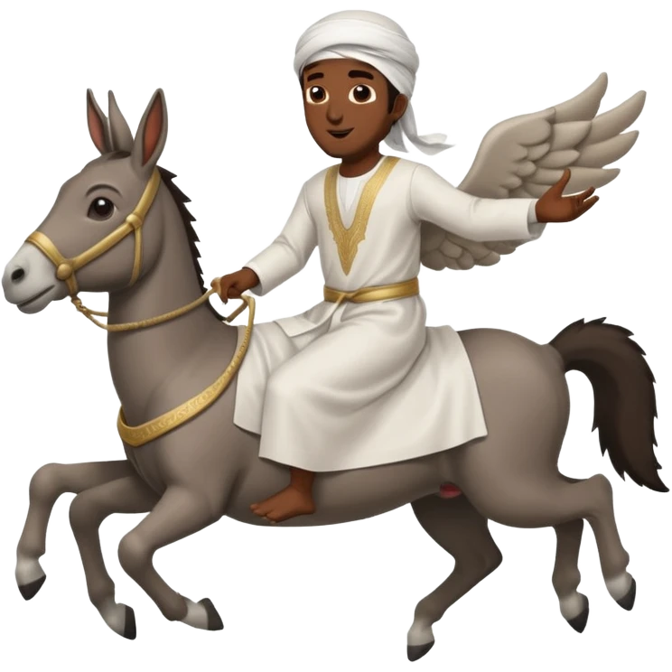 Jetzt ein Moslem auf einem fliegenden Esel emoji